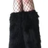 Fun Costumes Adult Black Furry Boot Covers -Scarves Sales 2023 adult black furry boot covers