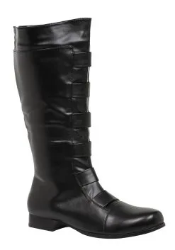 Ellie Adult Black Superhero Boots