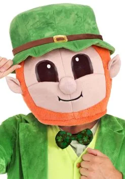 Fun Costumes Leprechaun Adult Mascot Costume -Scarves Sales 2023 adult mascot leprechaun costume alt 2