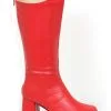 Ellie Adult Red And Gold Super Hero Boots -Scarves Sales 2023 adult red and gold super hero boots