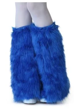 Fun Costumes Adult Royal Blue Furry Boot Covers