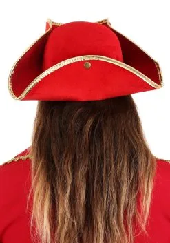 Elope Rum Pirate Red Costume Hat For Adults 7 Elope Rum Pirate Red Costume Hat For Adults -Scarves Sales 2023 adult rum pirate red hat alt 1