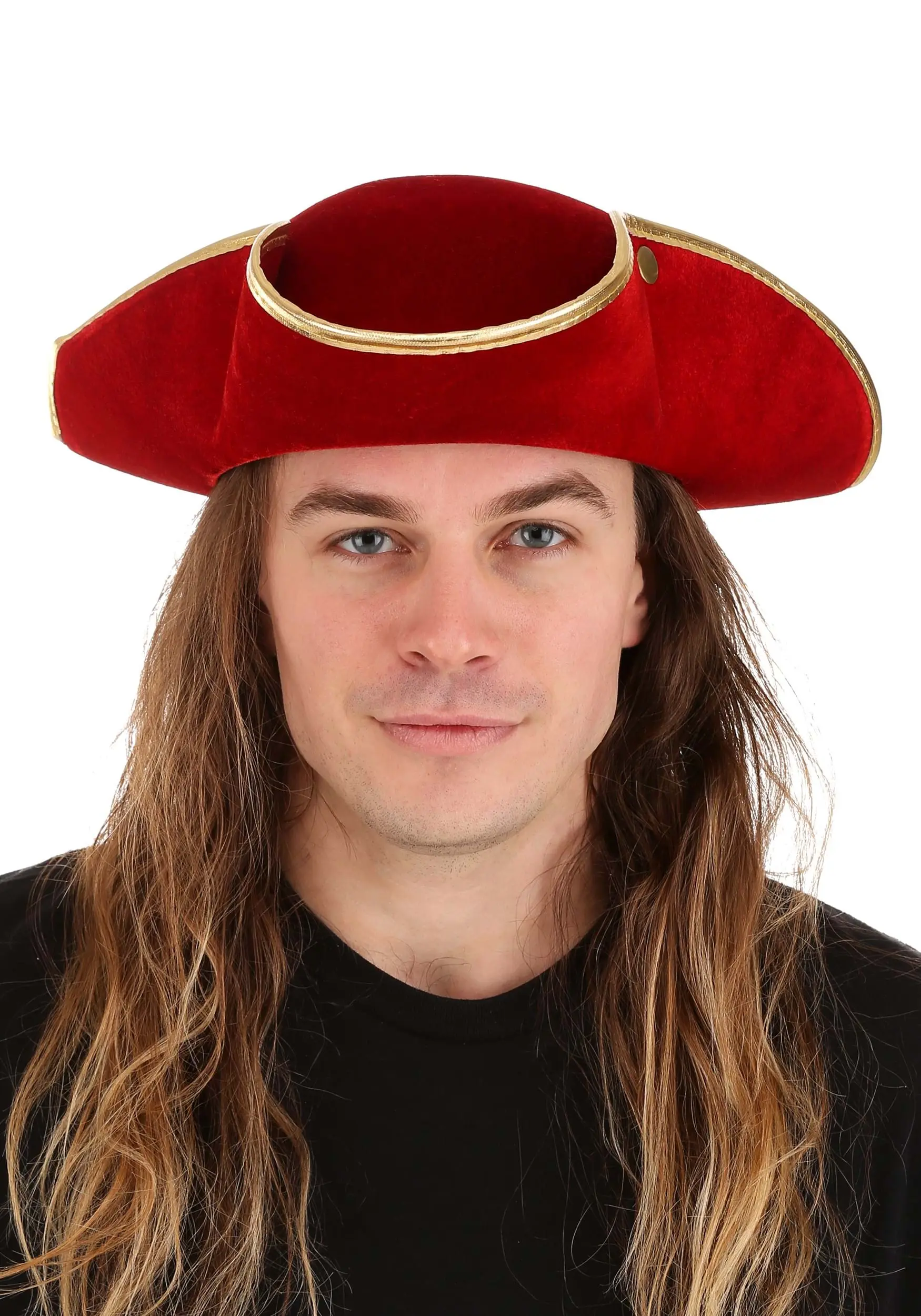 Elope Rum Pirate Red Costume Hat For Adults 6 Elope Rum Pirate Red Costume Hat For Adults - Image 4