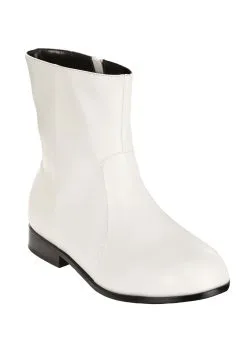 DG Summit White '70s Costume Boots For Adults