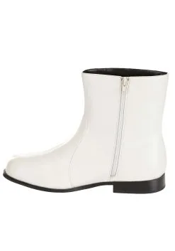 DG Summit White '70s Costume Boots For Adults -Scarves Sales 2023 adult white 70s boots alt 2