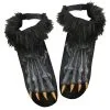 Fun World Black Werewolf Shoe Covers -Scarves Sales 2023 black werewolf shoe covers