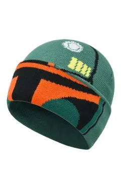 Concept One Accessories Star Wars Boba Fett Big Face Roll Down Intarsia Beanie -Scarves Sales 2023 boba fett big face roll down intarsia beanie alt 2