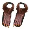 Fun World Brown Werewolf Shoe Covers -Scarves Sales 2023 brown werewolf shoe covers
