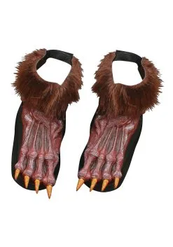 Fun World Brown Werewolf Shoe Covers