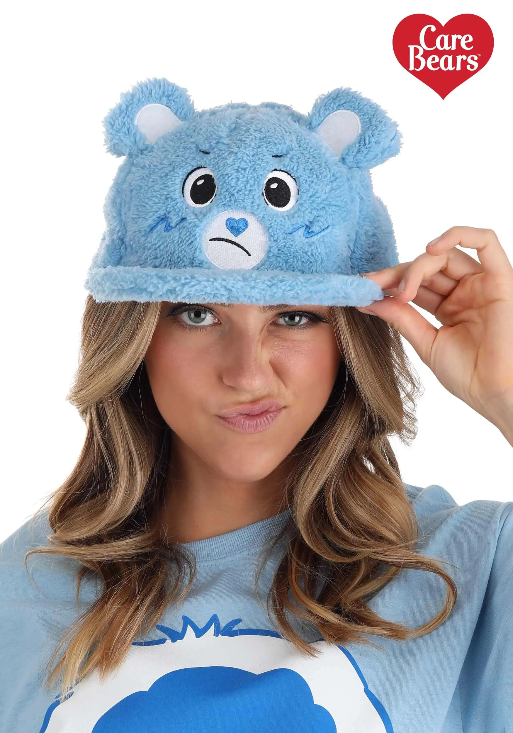 Elope Care Bears Grumpy Bear Fuzzy Cap 3 Elope Care Bears Grumpy Bear Fuzzy Cap