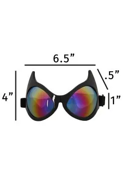 Elope Cat Eye Rainbow Goggles -Scarves Sales 2023 cat eye goggles rainbow alt 3
