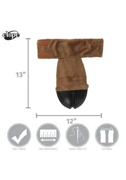 Elope Deer Costume | Back Hooves -Scarves Sales 2023 deer costume back hooves alt 5