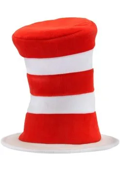 Elope Deluxe Cat In The Hat Plush Velboa Costume Hat -Scarves Sales 2023 deluxe cat in the hat plush velboa hat alt 6