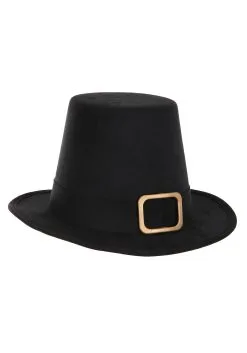 Elope Deluxe Brown Pilgrim Costume Hat -Scarves Sales 2023 deluxe pilgrim hat alt 1