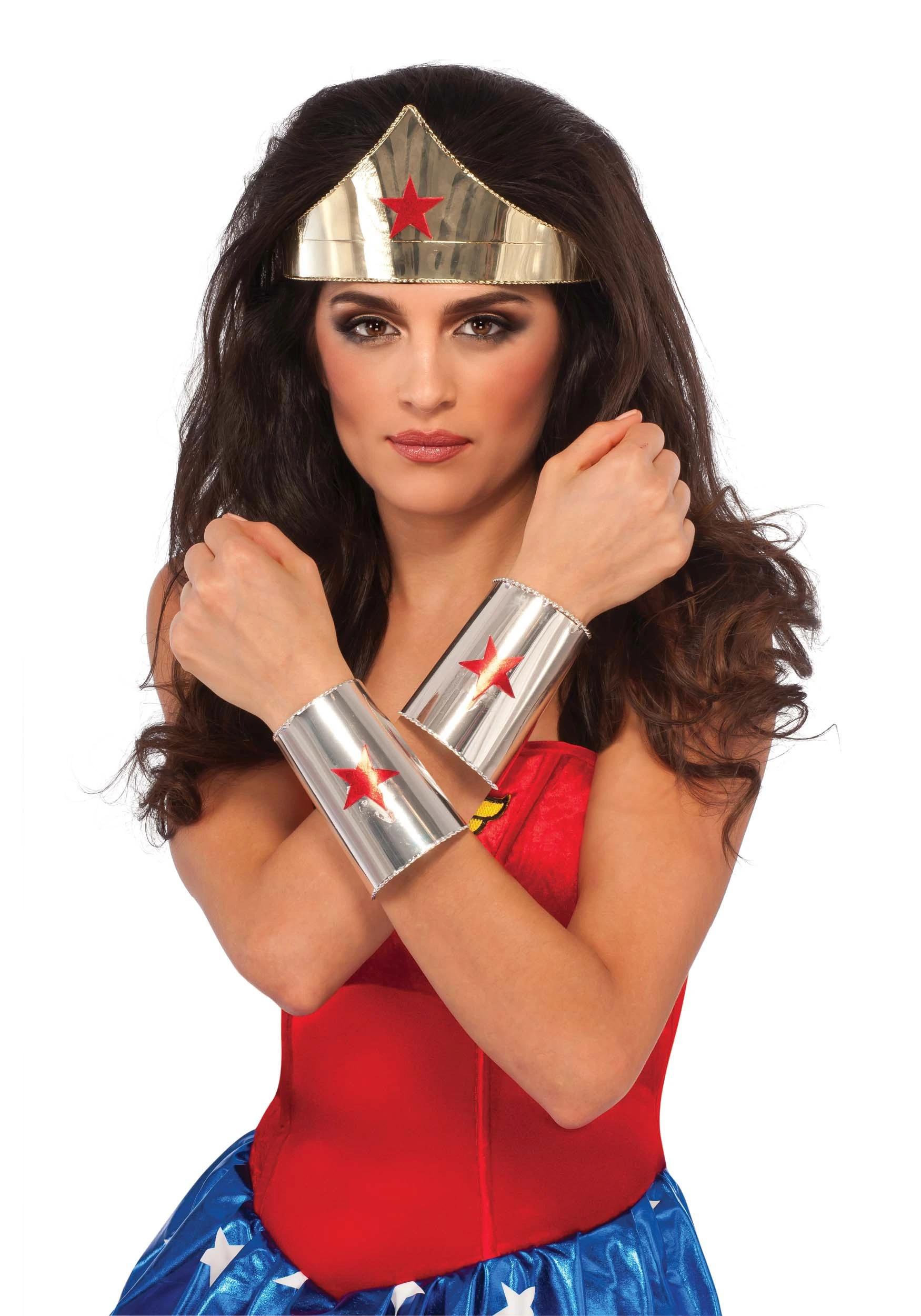 Rubies Costume Co. Inc Deluxe Wonder Woman Accessory Kit 3 Rubies Costume Co. Inc Deluxe Wonder Woman Accessory Kit