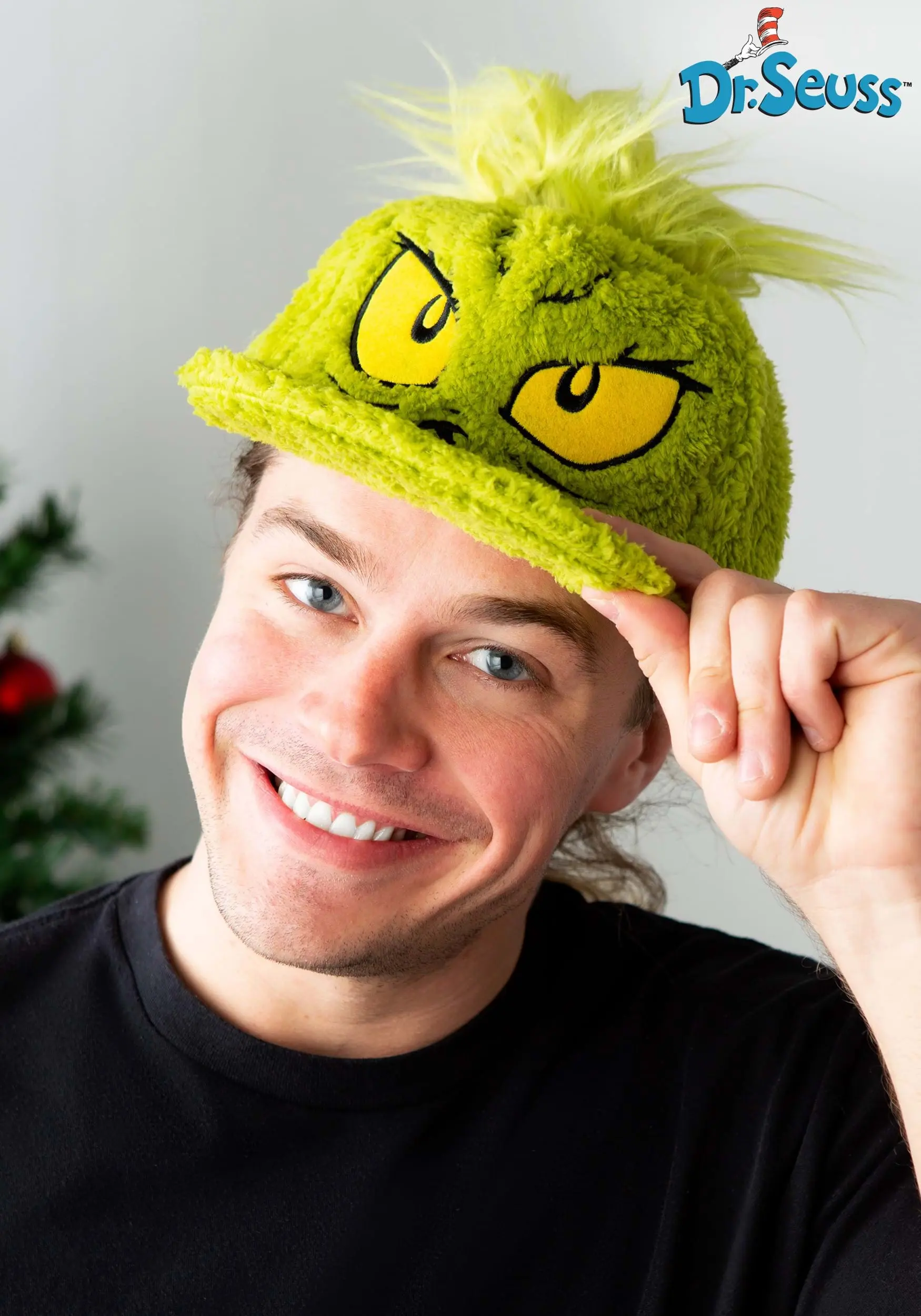 Elope Dr. Seuss Grinch Fuzzy Cap 3 Elope Dr. Seuss Grinch Fuzzy Cap