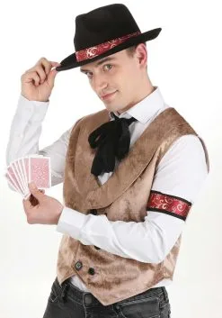 Yao Hats Gambler Costume Kit For Men