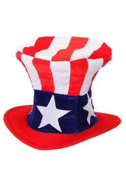 Elope Uncle Sam Plush Giant Hat -Scarves Sales 2023 giant uncle sam plush hat alt 3