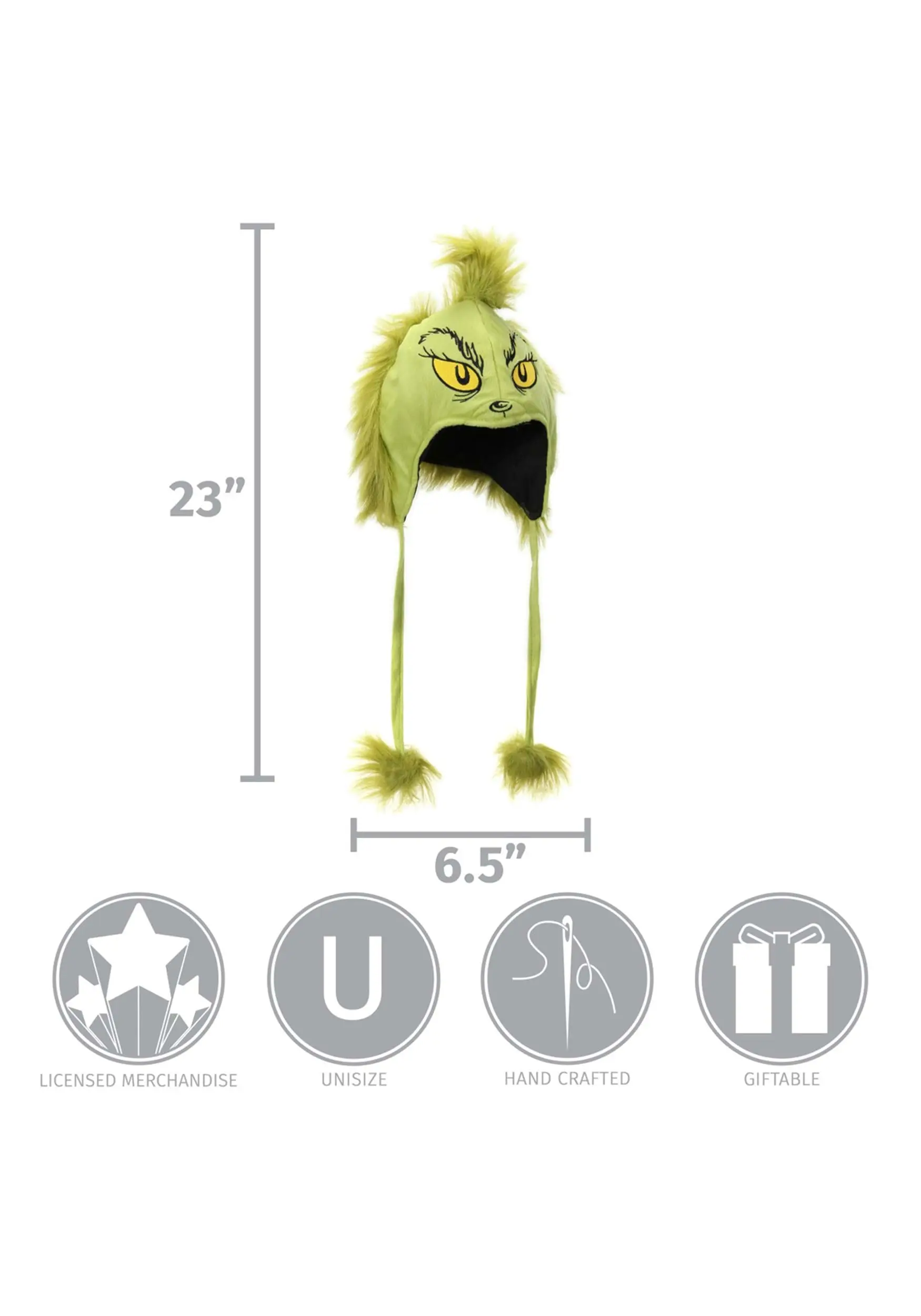 Elope Deluxe Grinch Hoodie Hat 4 Elope Deluxe Grinch Hoodie Hat - Image 2