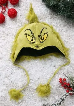 Elope Deluxe Grinch Hoodie Hat 13 Elope Deluxe Grinch Hoodie Hat -Scarves Sales 2023 green grinch character hoodie alt 4