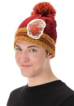 Elope Heathered Pom Beanie Gryffindor -Scarves Sales 2023 gryffindor heathered pom beanie alt 1