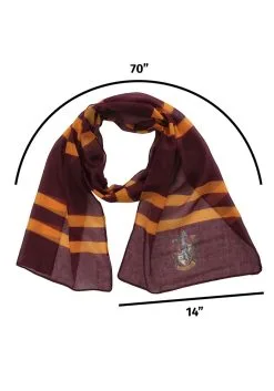 Elope Hogwarts Gryffindor Lightweight Scarf -Scarves Sales 2023 gryffindor lightweight scarf alt 2