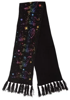 Elope Knit Scarf Hogwarts House Emblem Constellations -Scarves Sales 2023 hogwarts house emblem constellations knit scarf alt 4