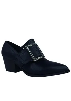 Strange Cvlt Matte Black Women's Pilgrim Shoe