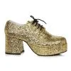 Ellie Gold Glitter Platform Shoes For Men -Scarves Sales 2023 mens gold glitter platform shoes