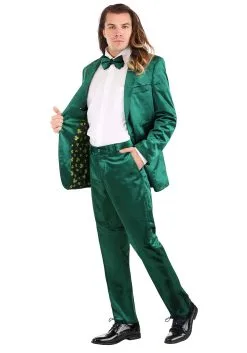 Haizhilan Garment CO., LTD Green Leprechaun Suit Costume For Men 21 Haizhilan Garment CO., LTD Green Leprechaun Suit Costume For Men -Scarves Sales 2023 mens green leprechaun suit costume 5