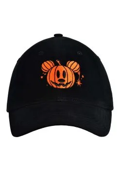 Concept One Accessories Mickey Mouse Pumpkin Hat With Plaid Underbrim