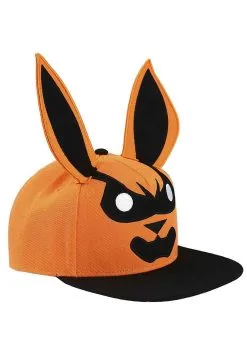 Bioworld Merchandising / Independent Sales Naruto Kurama Big Face 3D Flat Bill Snapback Hat -Scarves Sales 2023 naruto kurama big face 3d flat bill snapback alt 3