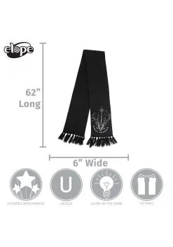 Elope Harry Potter Patronus Glow Knit Scarf -Scarves Sales 2023 patronus glow knit scarf alt 3