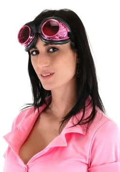 Elope Pink & Black | Radioactive Aviator Goggles