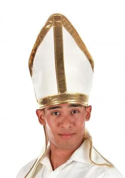 Elope White Pope Plush Hat