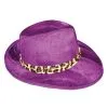 Funny Fashions Purple Velvet Leopard Costume Pimp Hat -Scarves Sales 2023 purple velvet leopard trim pimp hat