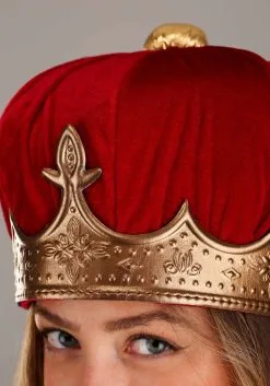 Elope Queen Plush Costume Crown -Scarves Sales 2023 queen plush crown alt 2