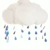 Elope Adult Sherpa Light-Up Rain Cloud Costume Hat -Scarves Sales 2023 rain cloud plush hat 0
