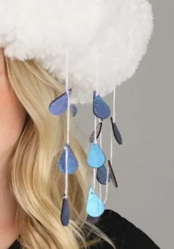 Elope Adult Sherpa Light-Up Rain Cloud Costume Hat 9 Elope Adult Sherpa Light-Up Rain Cloud Costume Hat -Scarves Sales 2023 rain cloud plush hat alt 2