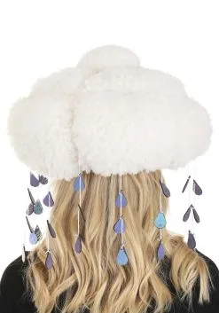 Elope Adult Sherpa Light-Up Rain Cloud Costume Hat 10 Elope Adult Sherpa Light-Up Rain Cloud Costume Hat -Scarves Sales 2023 rain cloud plush hat alt 3