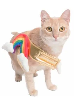 Pet Krewe Rainbow Costume For Pets -Scarves Sales 2023 rainbow pet costume alt 2