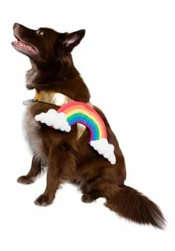 Pet Krewe Rainbow Costume For Pets -Scarves Sales 2023 rainbow pet costume alt 3