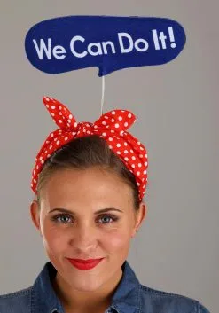 Elope Costume Kit For Rosie The Riveter -Scarves Sales 2023 rosie the riveter costume kit alt 2