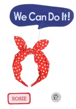 Elope Costume Kit For Rosie The Riveter -Scarves Sales 2023 rosie the riveter costume kit alt 5