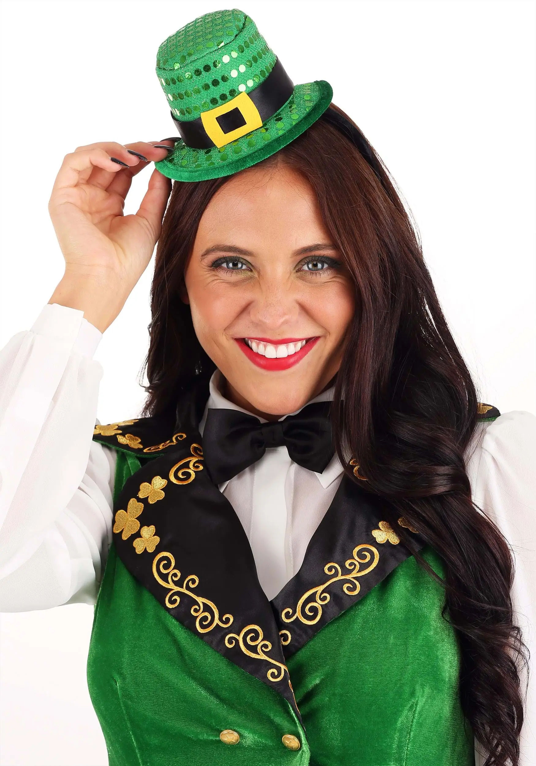 Elope Sequin Mini Leprechaun Hat Headband 3 Elope Sequin Mini Leprechaun Hat Headband