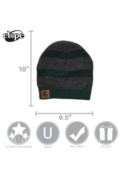 Elope Slytherin Heathered Knit Warm Beanie -Scarves Sales 2023 slytherin heathered knit beanie alt 4