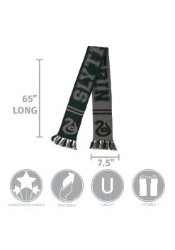Elope Slytherin Reversible Winter Knit Scarf 9 Elope Slytherin Reversible Winter Knit Scarf -Scarves Sales 2023 slytherin reversible knit scarf alt 3