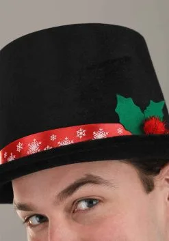 Elope Snowman Top Hat For Adults -Scarves Sales 2023 snowman top hat alt 2