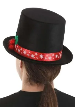 Elope Snowman Top Hat For Adults -Scarves Sales 2023 snowman top hat alt 3