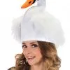 Elope Adult Swan Plush Costume Hat -Scarves Sales 2023 swan plush hat
